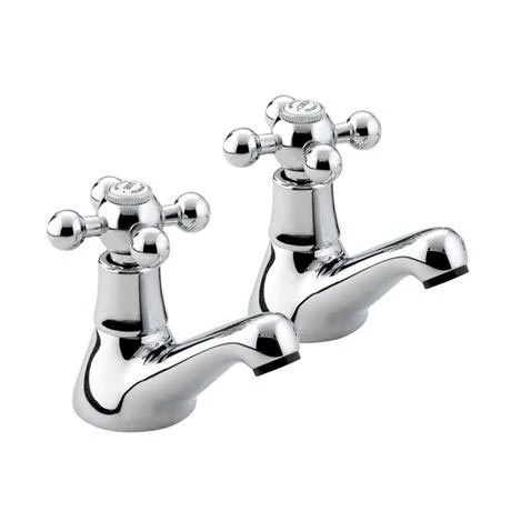 Bristan - Regency Basin Taps - Chrome Plated - R-1/2-C 1 Bristan - Regency Basin Taps - Chrome Plated - R-1/2-C