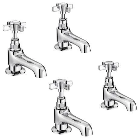 Regent Traditional Basin and Bath Taps - Chrome 1 Regent Traditional Basin and Bath Taps - Chrome