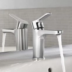 Roca L20 Chrome Basin Mixer Tap with Pop-Up Waste - 5A3I09C00 6 Roca L20 Chrome Basin Mixer Tap with Pop-Up Waste - 5A3I09C00 -Basin Taps Shop Roca L20 Chrome Basin mixer with pop up waste 5A3009C00 d2 460