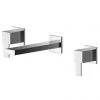 Nuie Sanford Chrome 3TH Wall Mounted Basin Mixer - SAN317