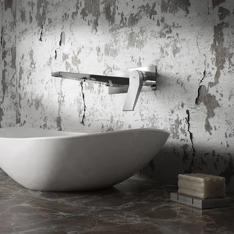 Hudson Reed Soar Wall Mounted Single Lever Basin Mixer - SOA328 2 Hudson Reed Soar Wall Mounted Single Lever Basin Mixer - SOA328 - Image 2