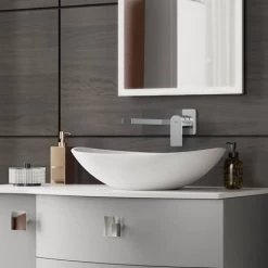 Hudson Reed Sottile Wall Mounted Single Lever Basin Mixer - SOT328 5 Hudson Reed Sottile Wall Mounted Single Lever Basin Mixer - SOT328 -Basin Taps Shop SOT328 n d2 460