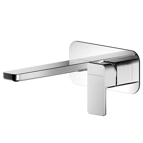 Asquiths Tranquil Wall Mounted Basin Mixer (2TH) With Backplate - TAD5113 1 Asquiths Tranquil Wall Mounted Basin Mixer (2TH) With Backplate - TAD5113
