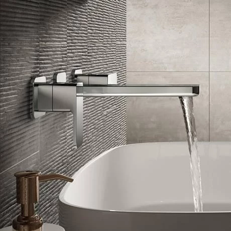 Asquiths Tranquil Wall Mounted Basin Mixer (3TH) Without Backplate - TAD5114 2 Asquiths Tranquil Wall Mounted Basin Mixer (3TH) Without Backplate - TAD5114 - Image 2