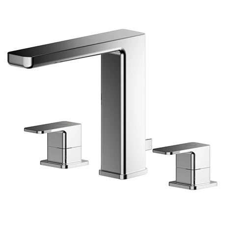 Asquiths Tranquil Deck Mounted Basin Mixer (3TH) With Pop-Up Waste - TAD5117 1 Asquiths Tranquil Deck Mounted Basin Mixer (3TH) With Pop-Up Waste - TAD5117