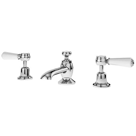 Asquiths Restore Lever 3TH Deck Basin Mixer With Pop-up Waste - TAF5317 1 Asquiths Restore Lever 3TH Deck Basin Mixer With Pop-up Waste - TAF5317