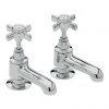 Heritage - Dawlish Bath Pillar Taps - Chrome - TDCC01
