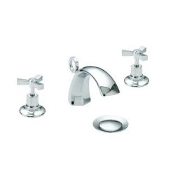 Heritage - Gracechurch 3 Hole Basin Mixer with Pop-up Waste - TGRDC06