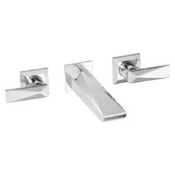 Heritage - Hemsby 3 Hole Wall Mounted Basin Mixer - THPC10