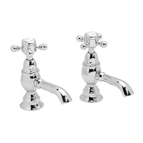 Heritage - Hartlebury Basin Pillar Taps - Chrome - THRC00 1 Heritage - Hartlebury Basin Pillar Taps - Chrome - THRC00
