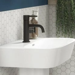 Toreno Matt Black Round Basin Mono Mixer Tap 9 Toreno Matt Black Round Basin Mono Mixer Tap -Basin Taps Shop TMBBT d3 460