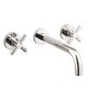 Crosswater Totti II Wall Mounted 3 Hole Set Basin Mixer - TO130WNC+