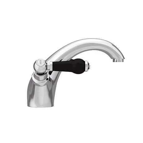 Chatsworth 1928 Traditional Black Lever Mono Basin Mixer Tap 3 Chatsworth 1928 Traditional Black Lever Mono Basin Mixer Tap - Image 3
