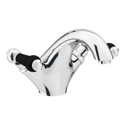 Chatsworth 1928 Traditional Black Lever Mono Basin Mixer Tap