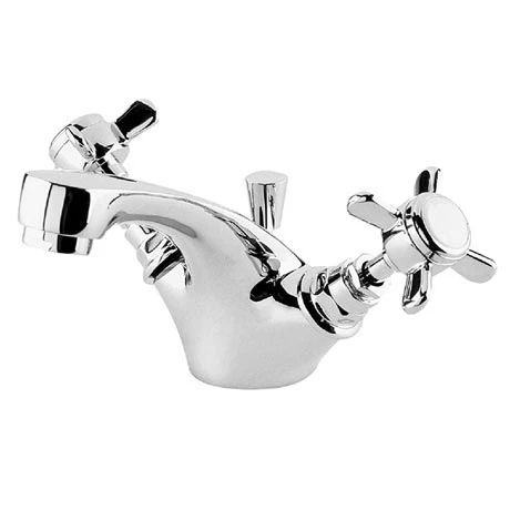Traditional Mono Basin Mixer Tap inc Pop-Up Waste - Chrome - IJ345 1 Traditional Mono Basin Mixer Tap inc Pop-Up Waste - Chrome - IJ345