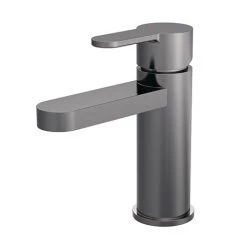 Venice Giro Gunmetal Grey Mono Basin Mixer with Push Button Waste