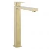 Crosswater Verge Tall Monobloc Basin Mixer Brushed Brass - VR112DNF