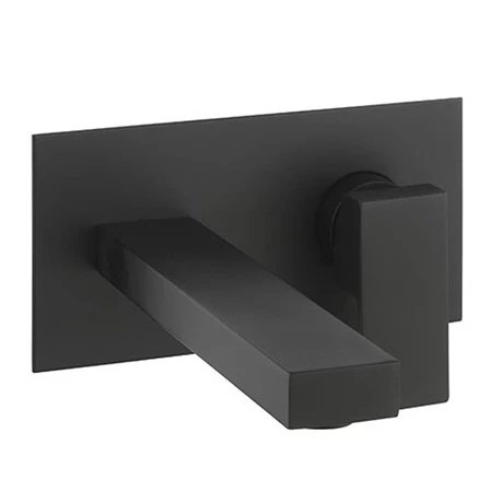 Crosswater Verge Wall Mounted (2TH) Basin Mixer Matt Black - VR121WNM 1 Crosswater Verge Wall Mounted (2TH) Basin Mixer Matt Black - VR121WNM
