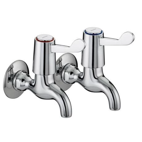 Bristan - Value Lever Bib Taps - Chrome Plated w/ Ceramic Disc Valves - VAL-BIB-C-CD 1 Bristan - Value Lever Bib Taps - Chrome Plated w/ Ceramic Disc Valves - VAL-BIB-C-CD