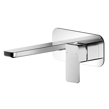 Nuie Windon Chrome 2TH Wall Mounted Basin Mixer - WIN328 1 Nuie Windon Chrome 2TH Wall Mounted Basin Mixer - WIN328