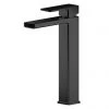 Toreno Square Black High Rise Mono Basin Mixer