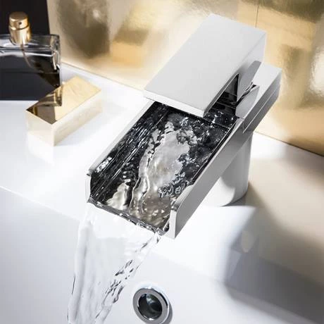 Crosswater - Water Square Monobloc Basin Mixer Tap - WS110DNC 3 Crosswater - Water Square Monobloc Basin Mixer Tap - WS110DNC - Image 3