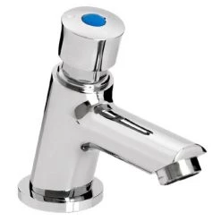 Bristan - Single Luxury Soft Touch Timed Flow Basin Tap with Flow Regulator - Z2-LUX-1/2-C