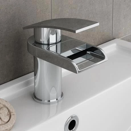 Zen Waterfall Cloakroom Mono Basin Mixer 2 Zen Waterfall Cloakroom Mono Basin Mixer - Image 2
